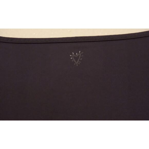 Betsey Johnson Women’s Mesh Panel Athletic Performance Gray Tee Shirt SZ XL - Picture 4 of 8